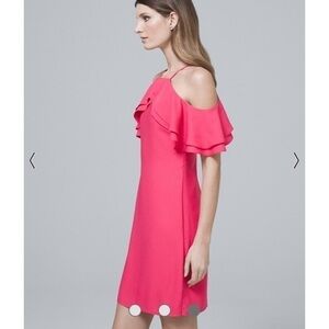 𝅺NICOLE Miller New York Cold-Shoulder Shift Dress Size 2